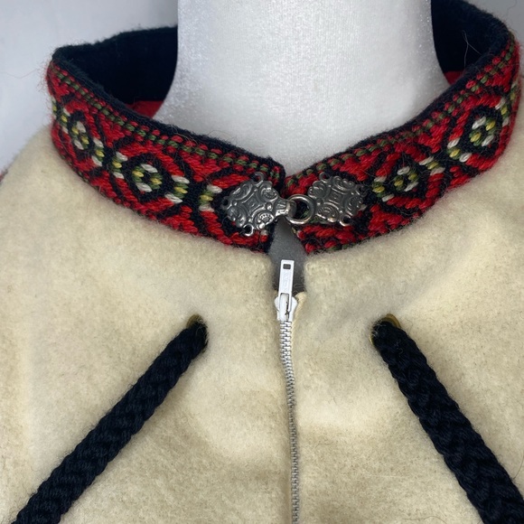 Vintage RARE Norwegian Wool Nordic Pullover Coat - Picture 6 of 9